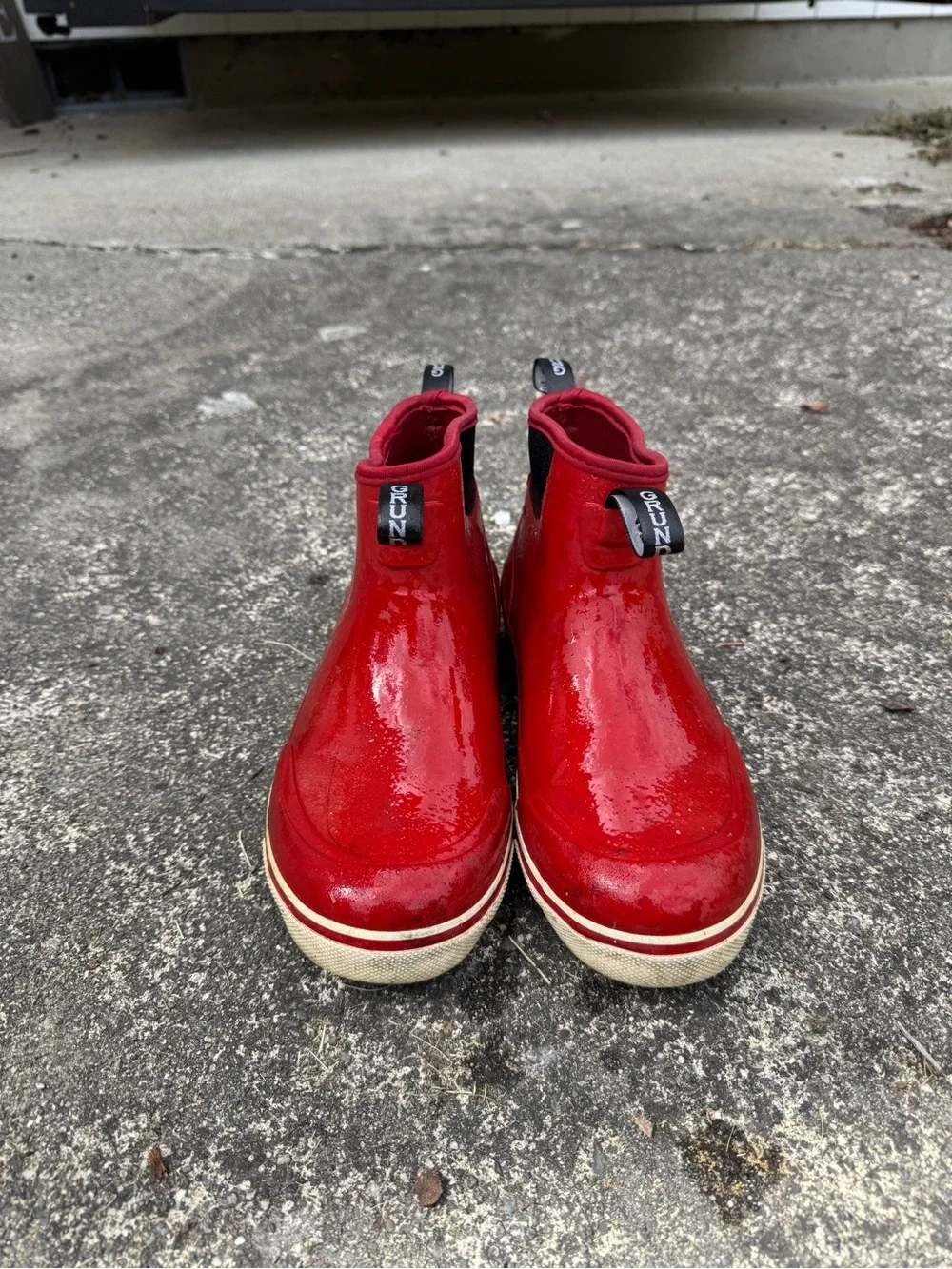 Women’s Red Waterproof Short Rain Boots